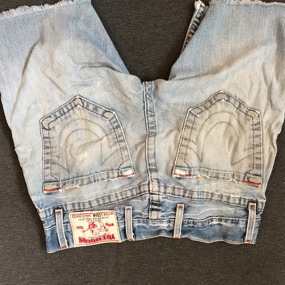 True religion distressed jean shorts - Picture 2 of 3